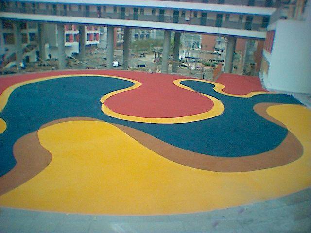 沥青改色路面施工